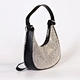 black rhinestone shoulder bag
